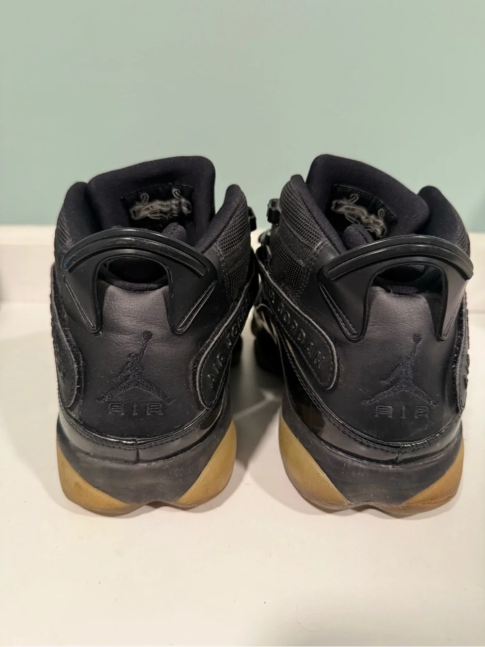 Air Jordan Men's Black High-Top Sneakers with Gum Outsole size 10.5